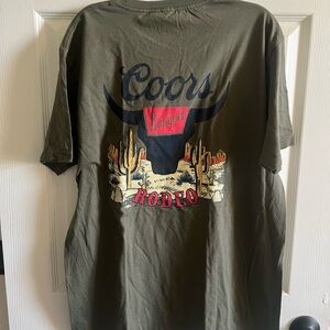 Coors Rodeo Olive Green T-Shirt